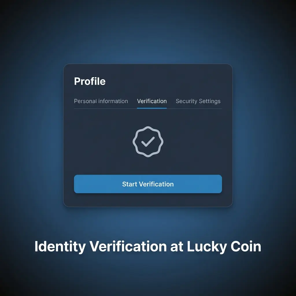 Lucky Coin KYC identity verification process showing required documents for account compliance and withdrawal eligibility