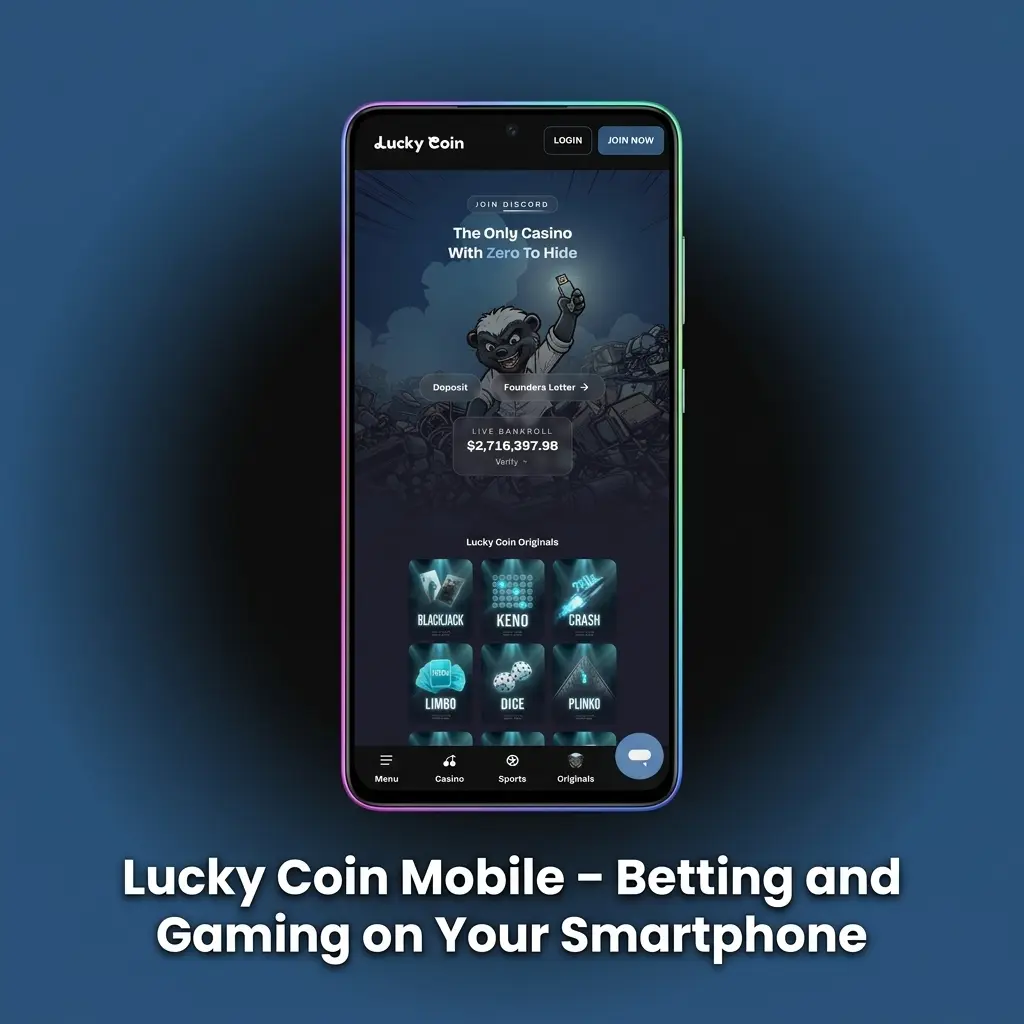 Lucky Coin mobile app installation on Android APK and iOS PWA for casino and sportsbook betting on smartphone