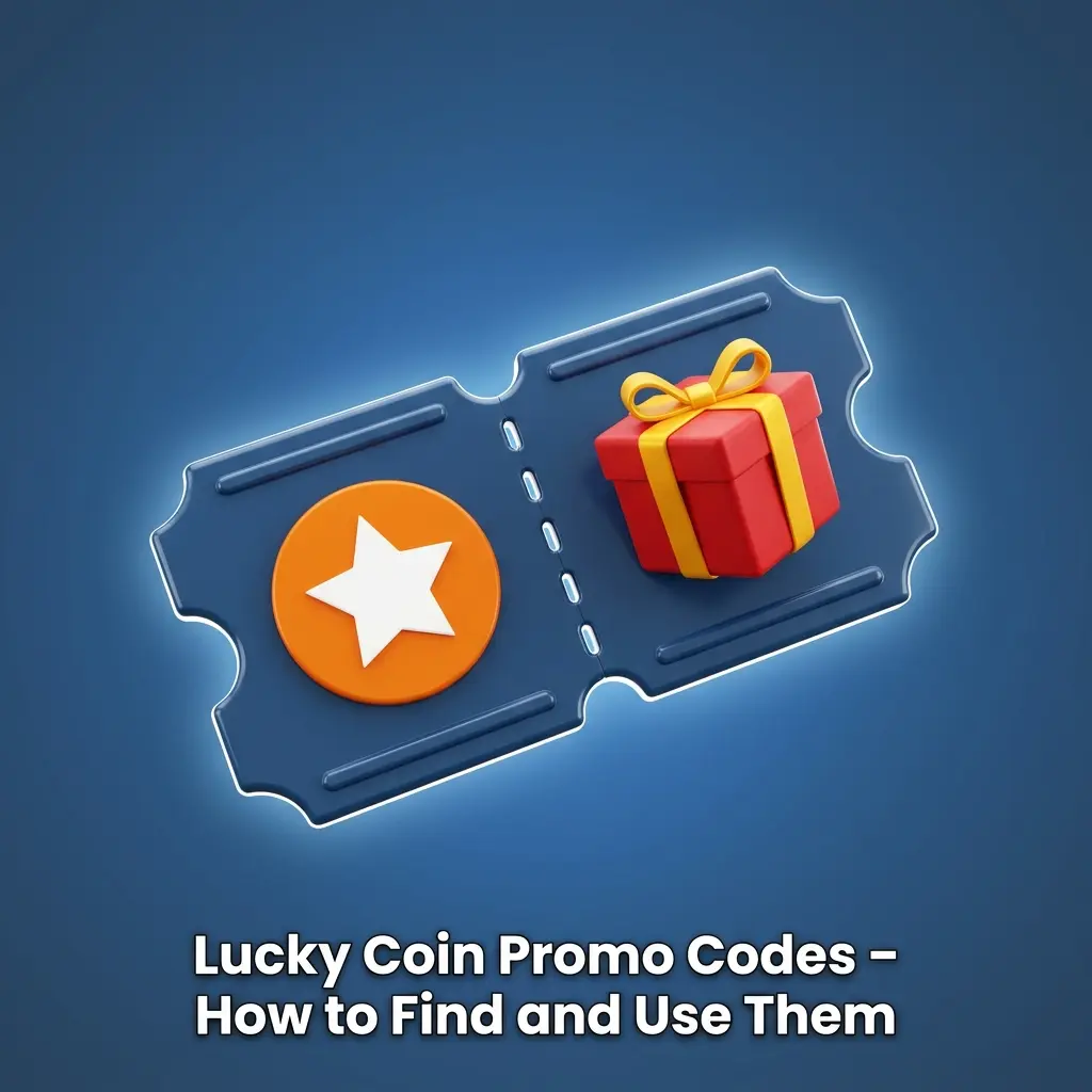 Lucky Coin promo codes entry guide showing registration form and cashier section for applying bonus codes