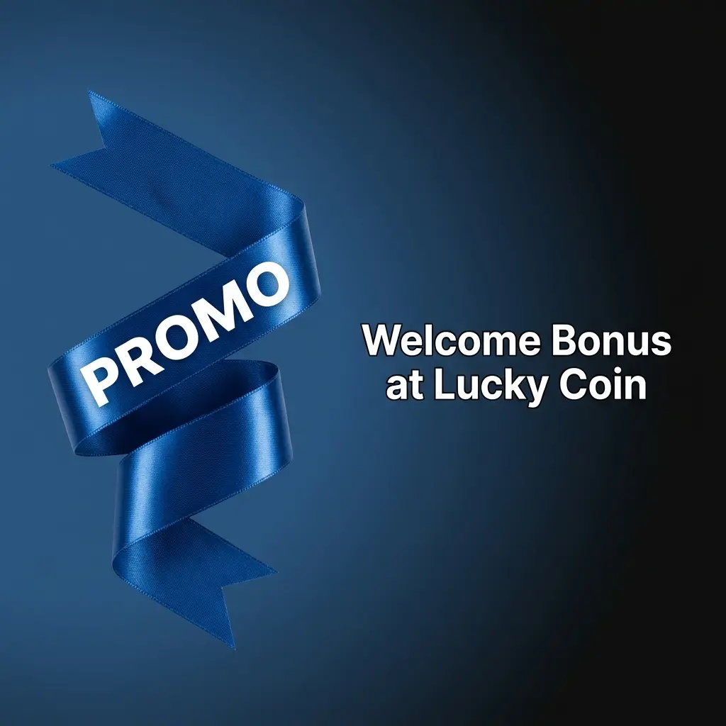 Lucky Coin welcome bonus offering 300 free spins and 35% deposit back for new players with 20 USD minimum deposit